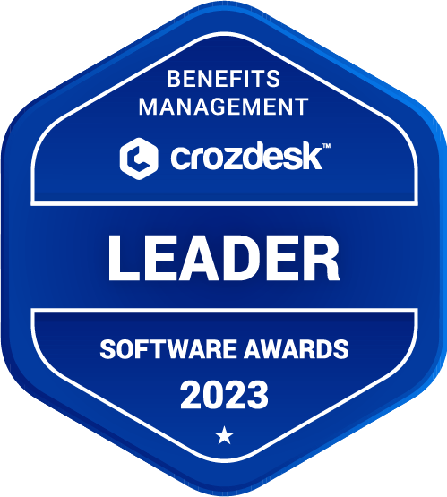 Benefits Management Software Award 2023 Leader Badge