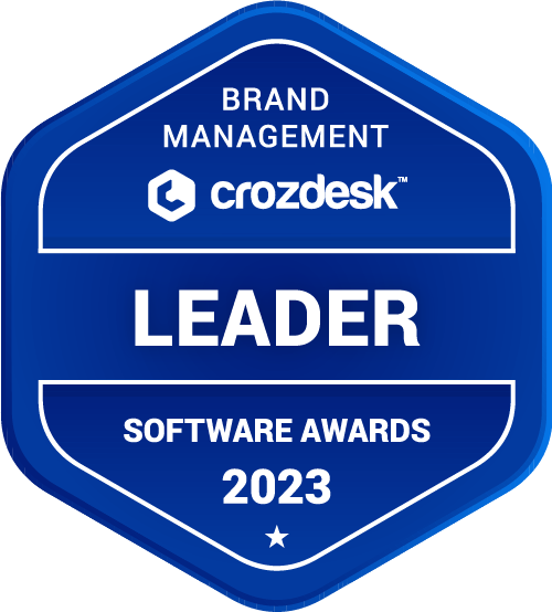 Brand Management Software Award 2023 Leader Badge