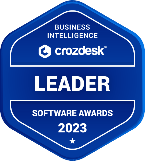 Business Intelligence (BI) Software Award 2023 Leader Badge