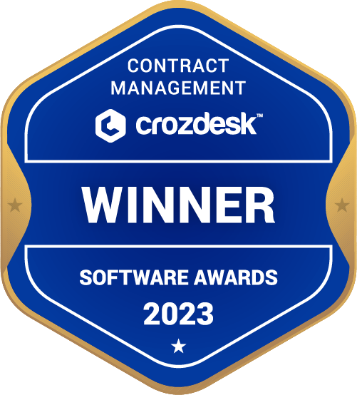 Contract Management Software Award 2023 Winner Badge