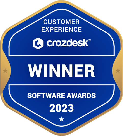 Customer Experience Software Award 2023 Winner Badge