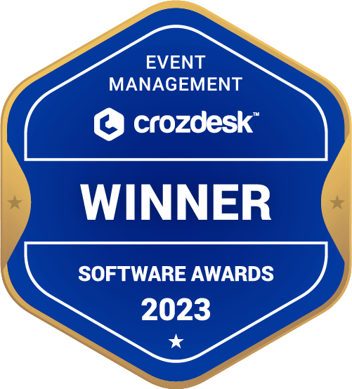 Event Management Software Award 2023 Winner Badge