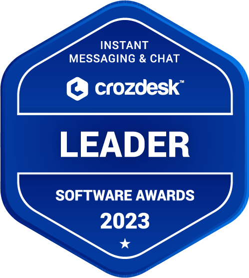 Instant Messaging & Chat Software Award 2023 Leader Badge