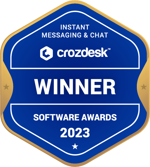 Instant Messaging & Chat Software Award 2023 Winner Badge