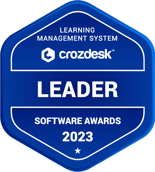 Learning Management System (LMS) Software Award 2023 Leader Badge