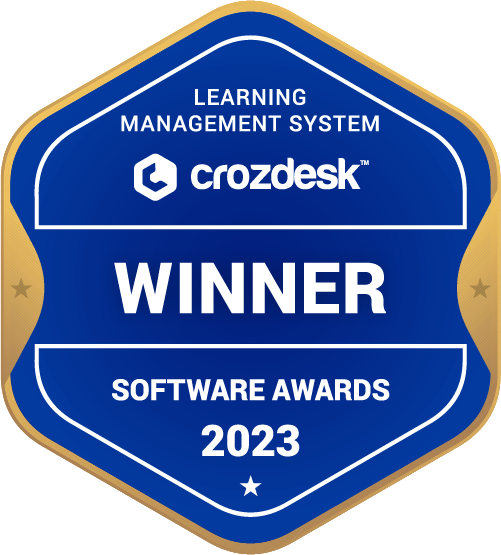 Learning Management System (LMS) Software Award 2023 Winner Badge