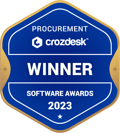 Procurement Software Award 2023 Winner Badge