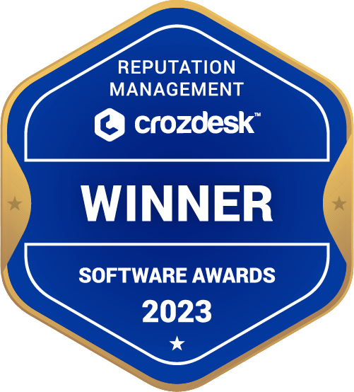Reputation Management Software Award 2023 Winner Badge
