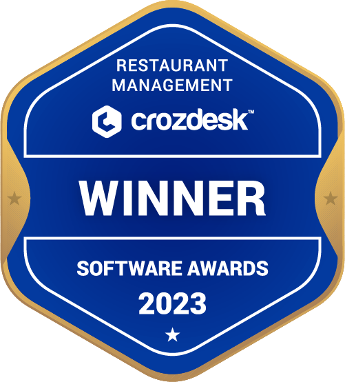 Restaurant Management Software Award 2023 Winner Badge