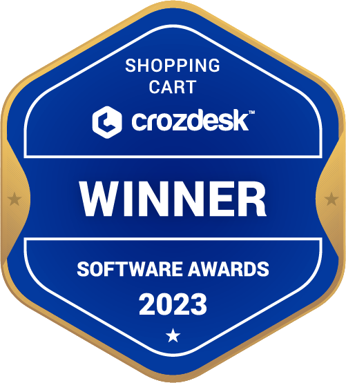 Shopping Cart Software Award 2023 Winner Badge