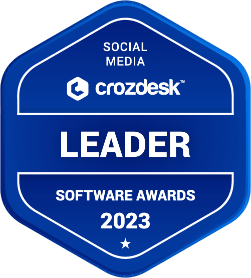 Social Media Software Award 2023 Leader Badge