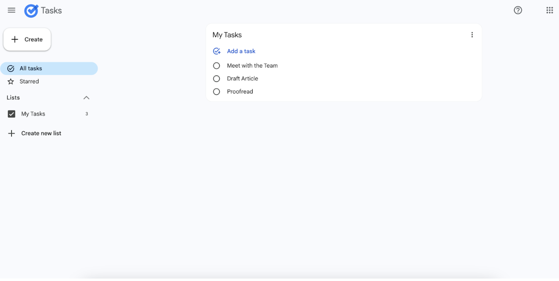  screenshot - Google Tasks Testbericht: Die Vor- und Nachteile im Jahr 2026