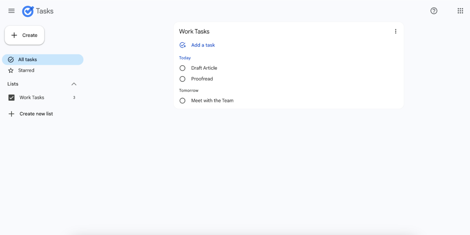  screenshot - Google Tasks Testbericht: Die Vor- und Nachteile im Jahr 2026