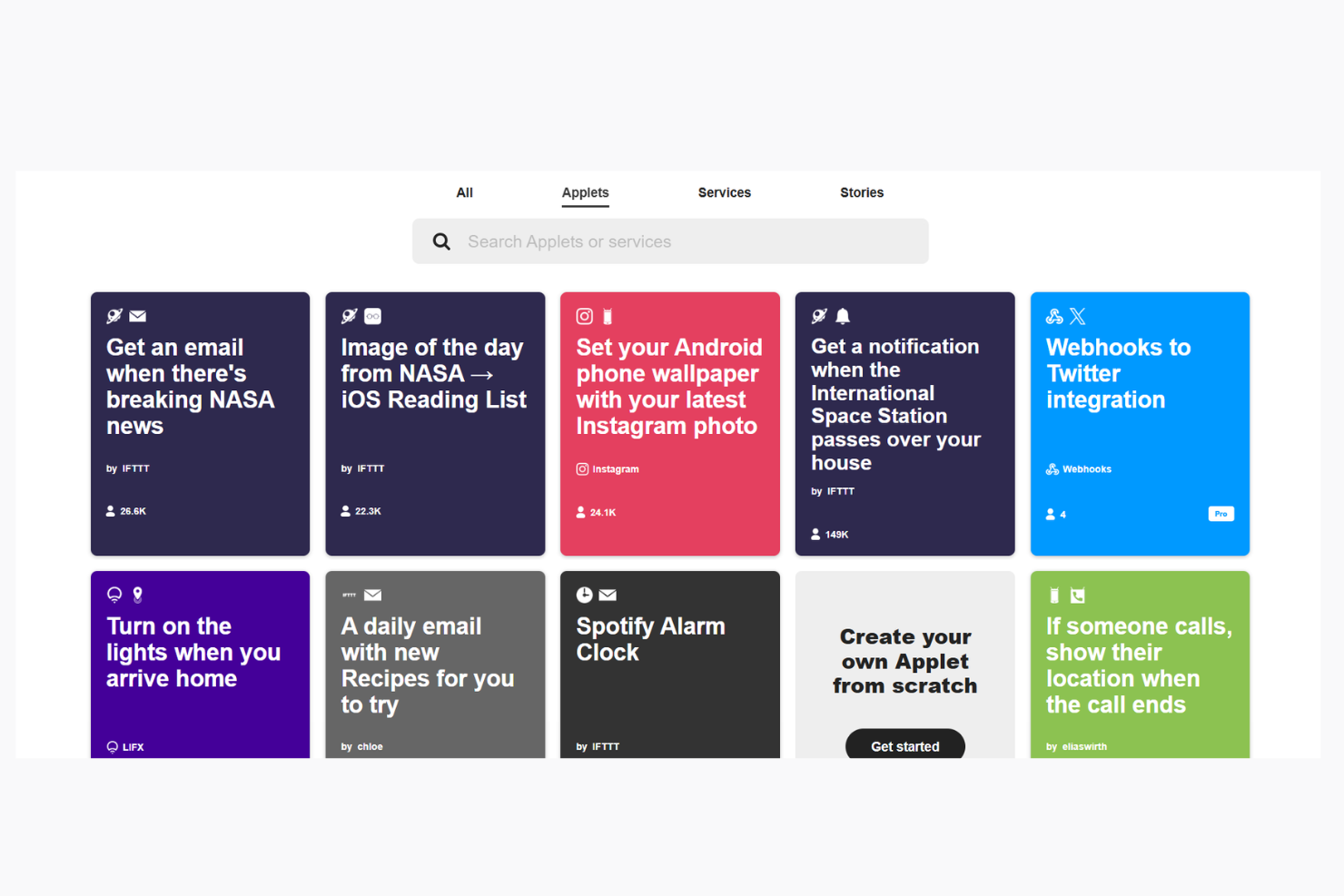  screenshot - IFTTT-beoordeling: voordelen, nadelen, functies & prijzen