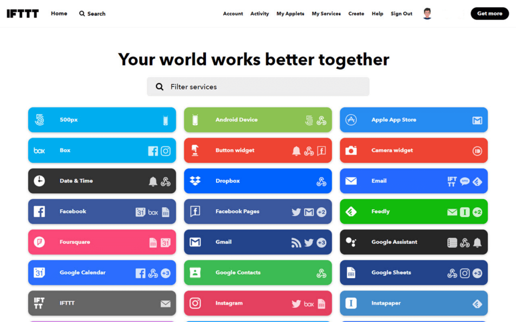  screenshot - IFTTT-beoordeling: voordelen, nadelen, functies & prijzen