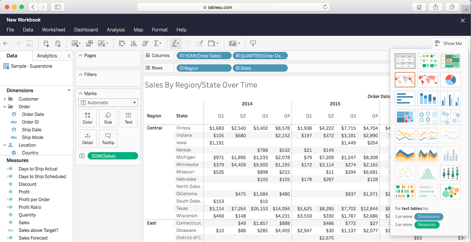 screenshot - Tableau-recension: Fördelar, nackdelar, funktioner och priser