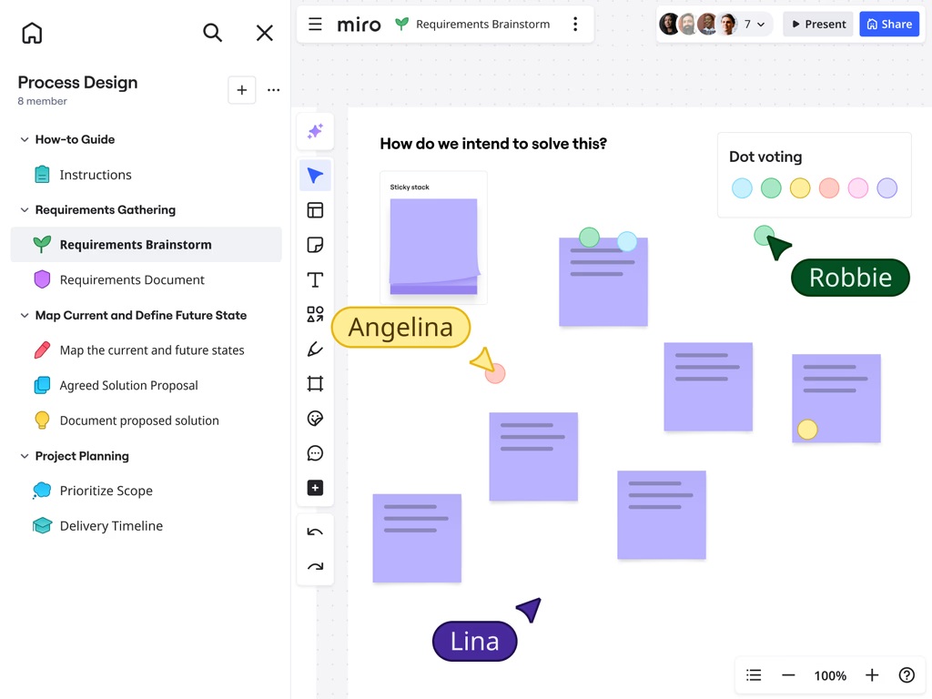  screenshot - Dybdegående anmeldelse af Miro som opgavestyringssoftware 2026