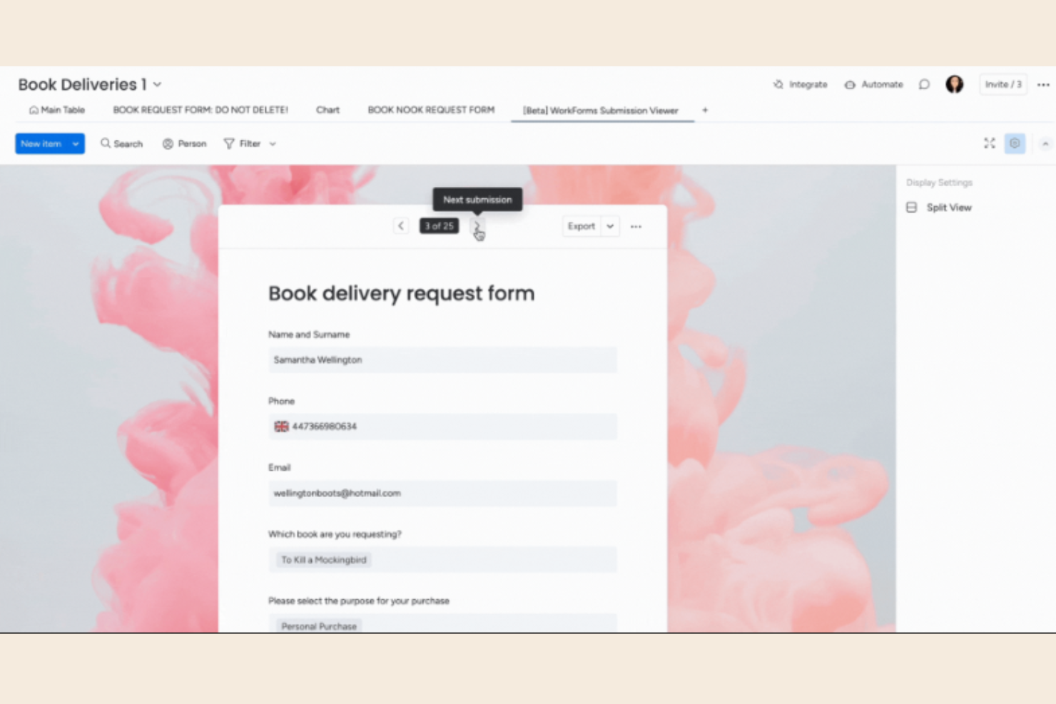  screenshot - monday service Test: Vorteile, Nachteile, Funktionen & Preise