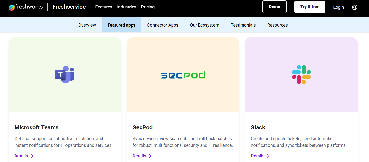  screenshot - Freshservice Review: Pros, Cons, Features, and Pricing