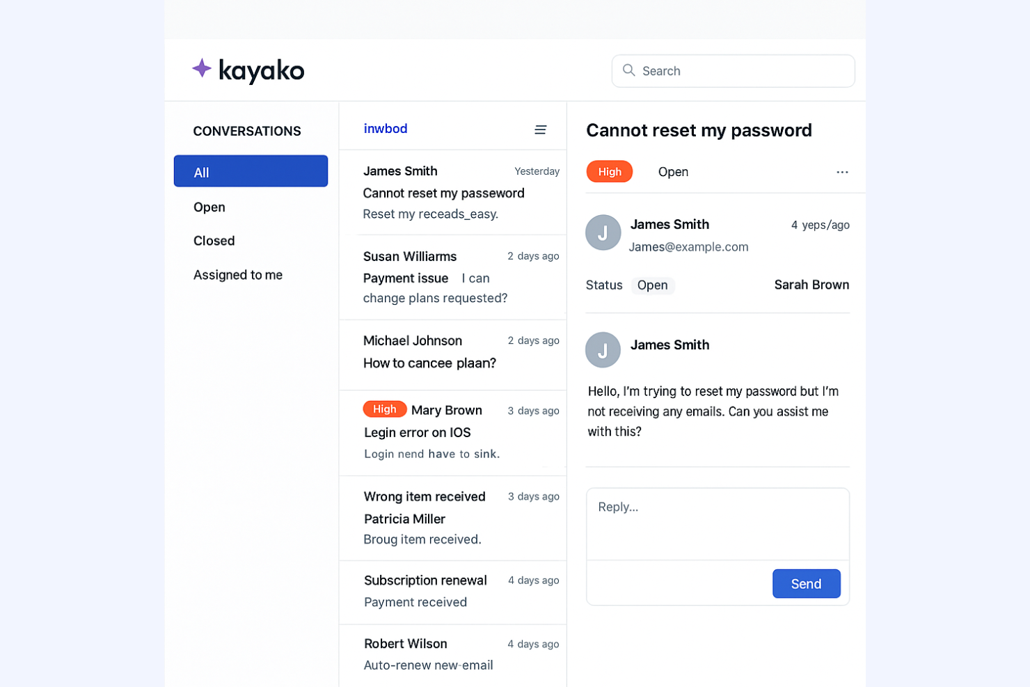  screenshot - Kayako Review: Pros, Cons, Features and Pricing