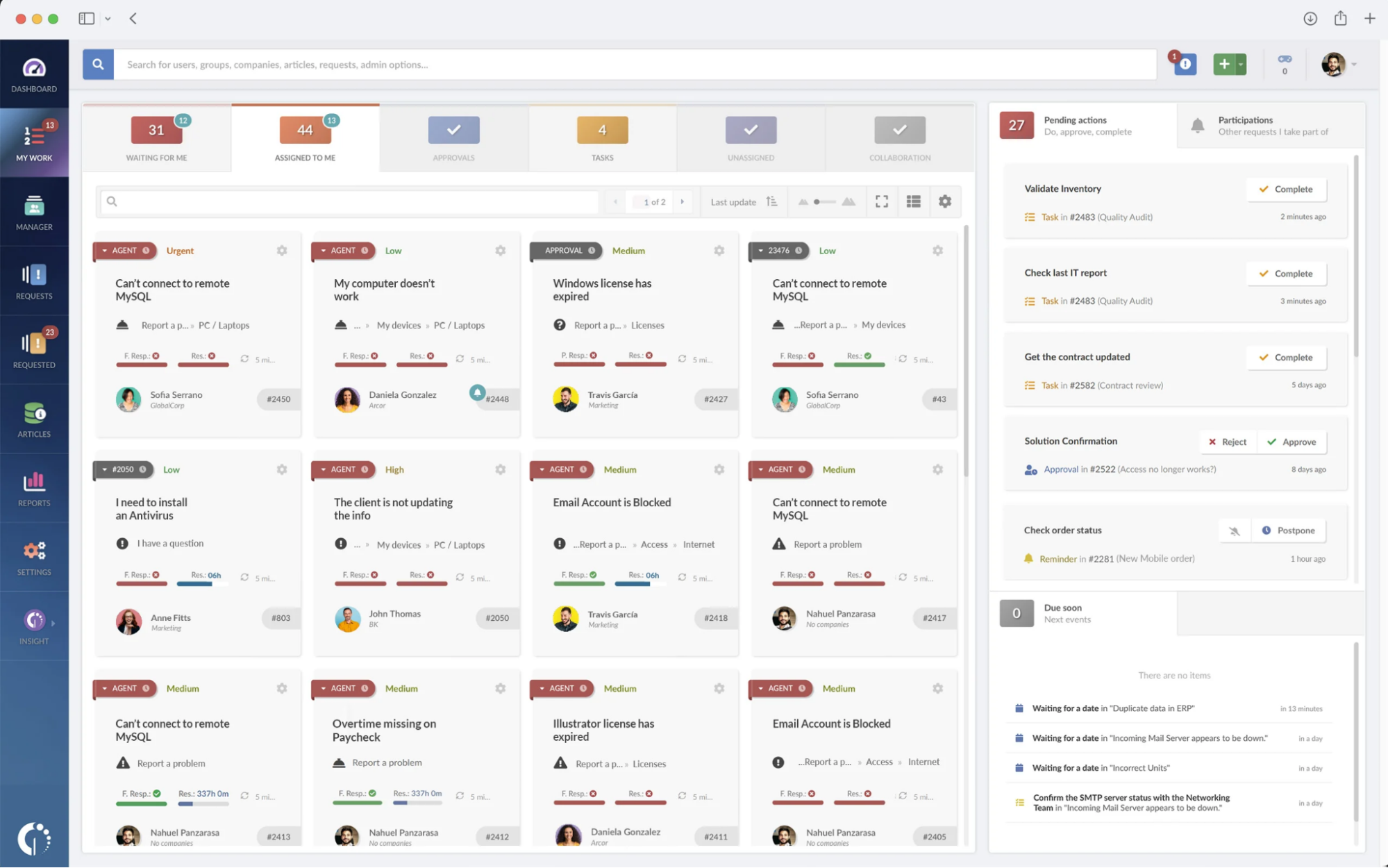  screenshot - Recensione di InvGate: pro, contro, caratteristiche e prezzi