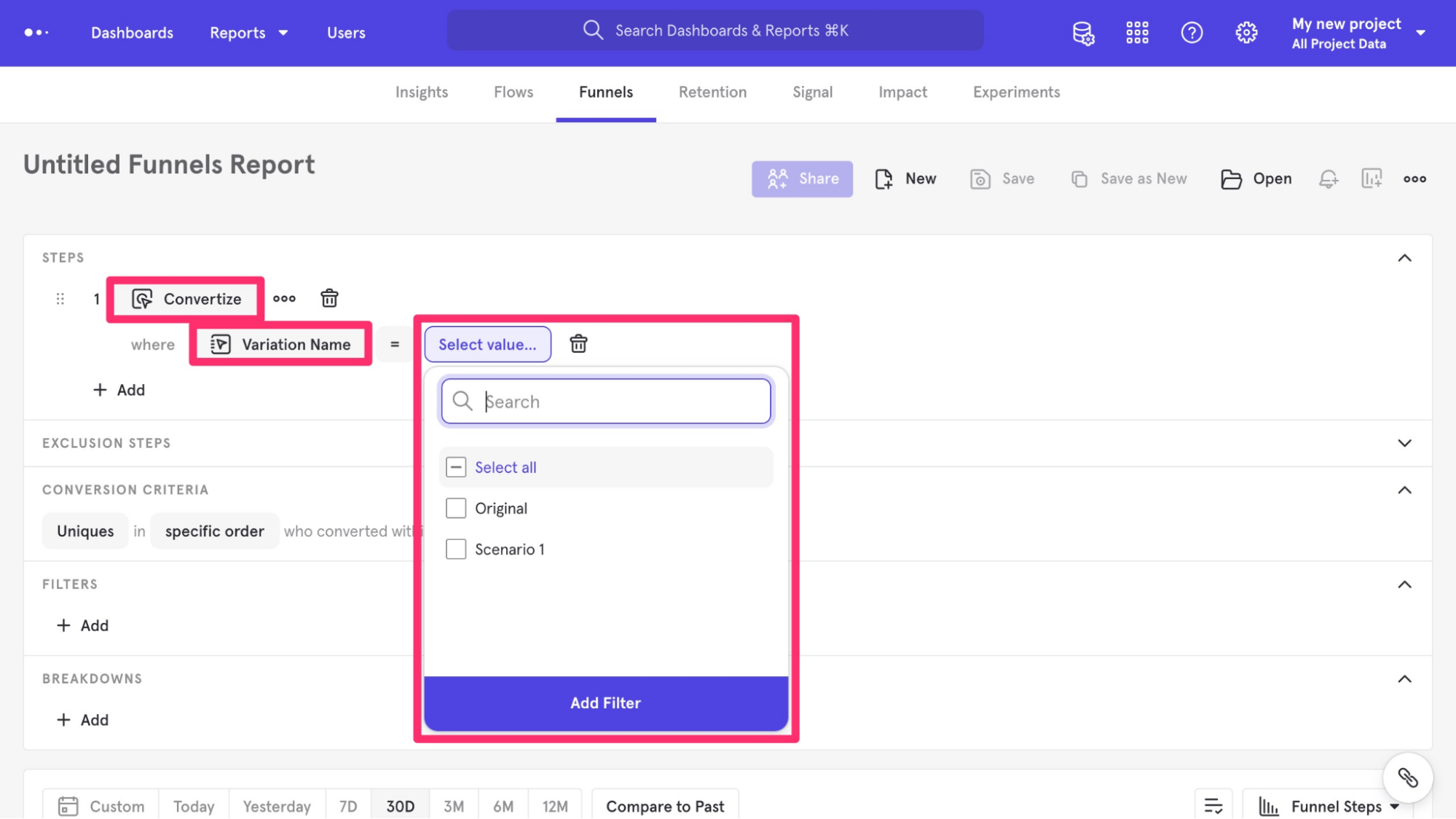 screenshot - Beoordeling van Mixpanel: voor- en nadelen, functies en prijzen