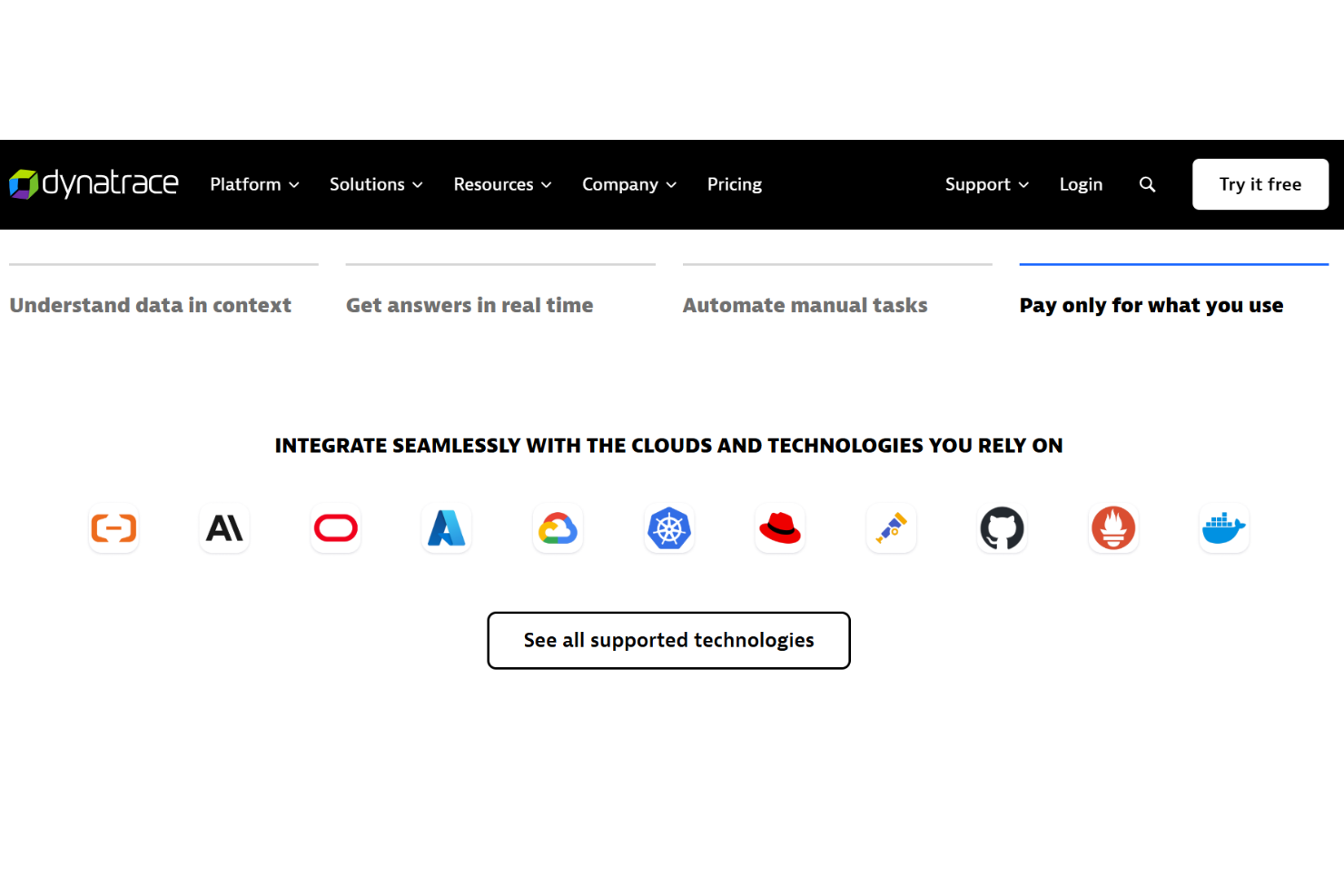  screenshot - Dynatrace Review: Pros, Cons, Features and Pricing