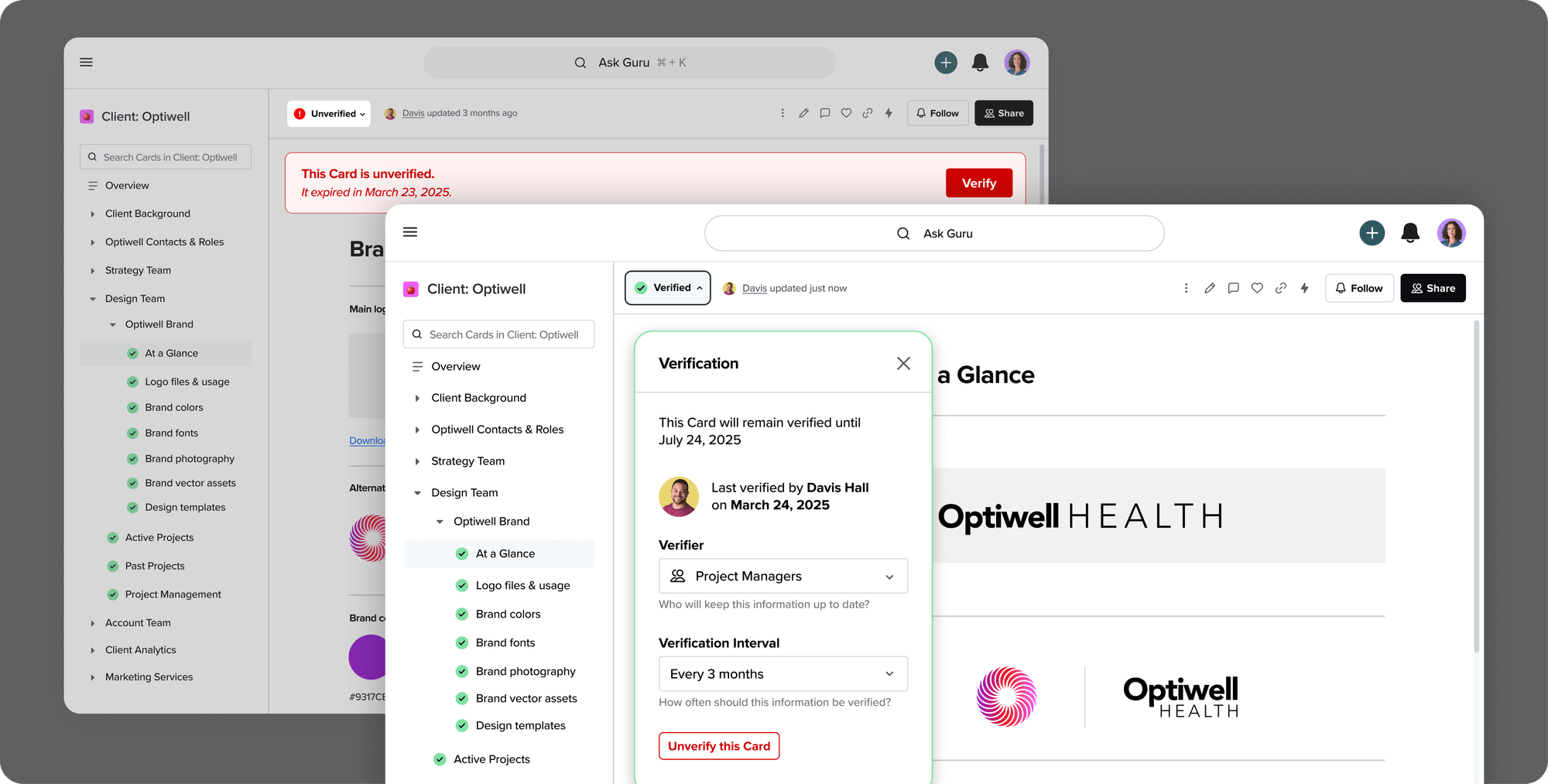  screenshot - Avis sur Guru : avantages, inconvénients, fonctionnalités et tarifs