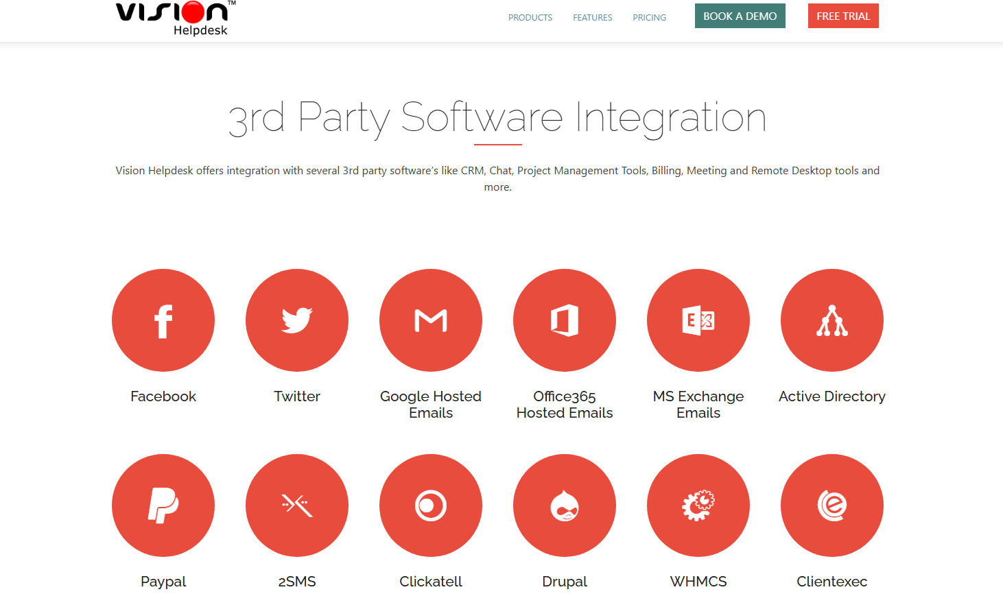  screenshot - Vision Helpdesk-anmeldelse: Fordele, ulemper, funktioner og priser