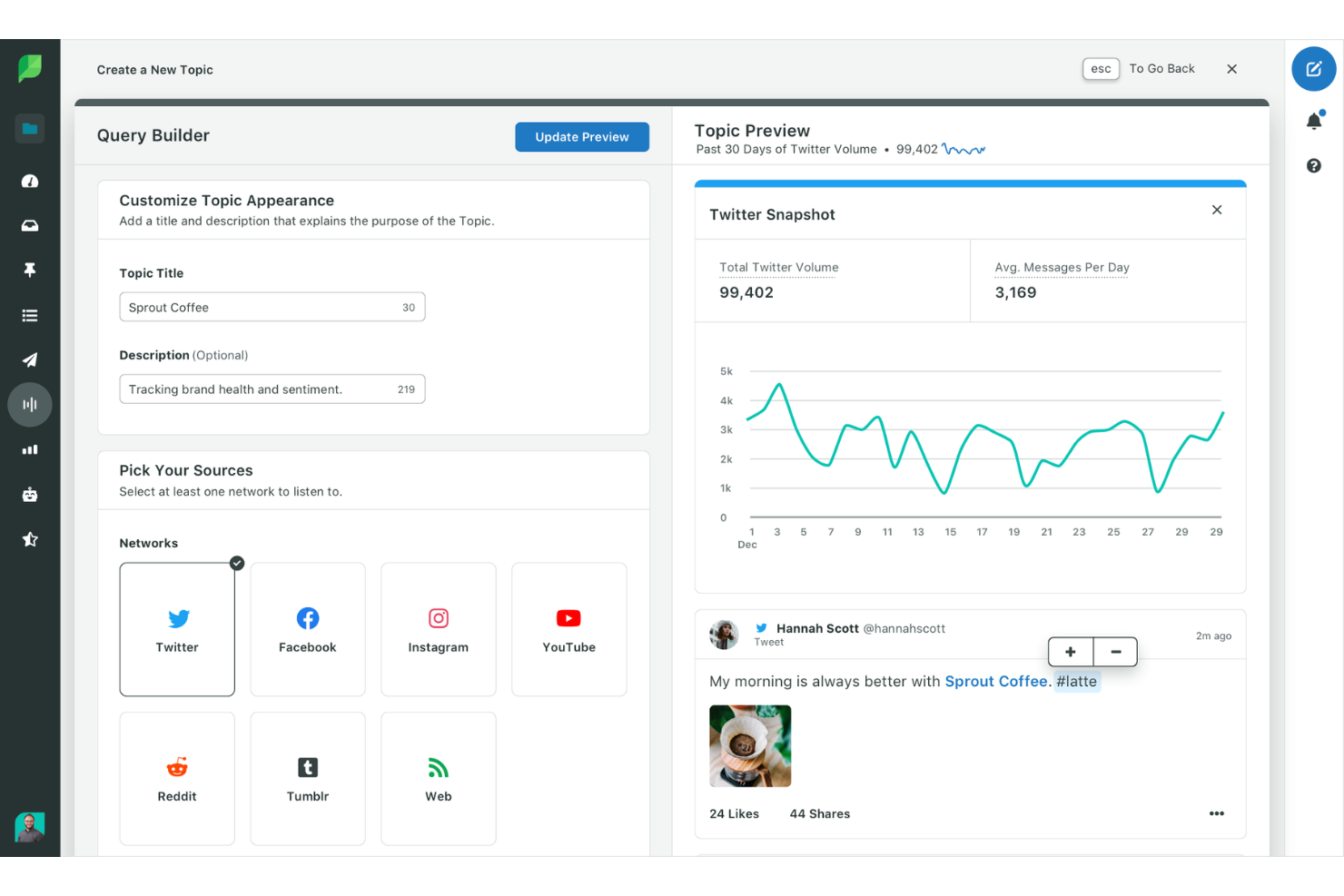  screenshot - Recensione di Sprout Social: vantaggi, svantaggi, funzionalità e prezzi