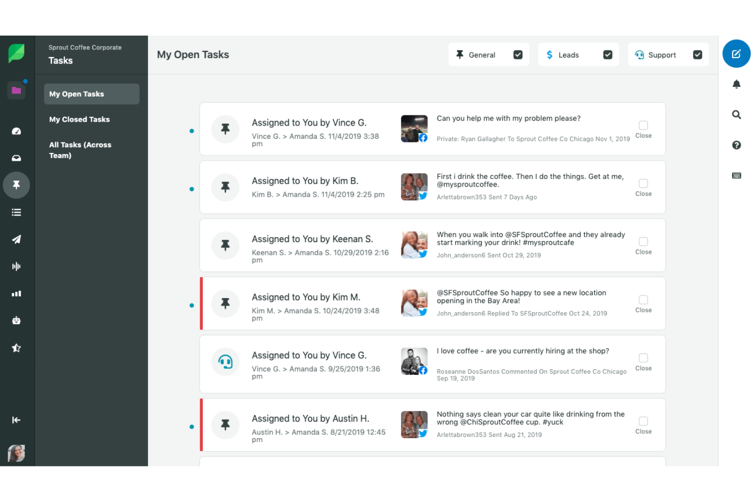  screenshot - Recensione di Sprout Social: vantaggi, svantaggi, funzionalità e prezzi