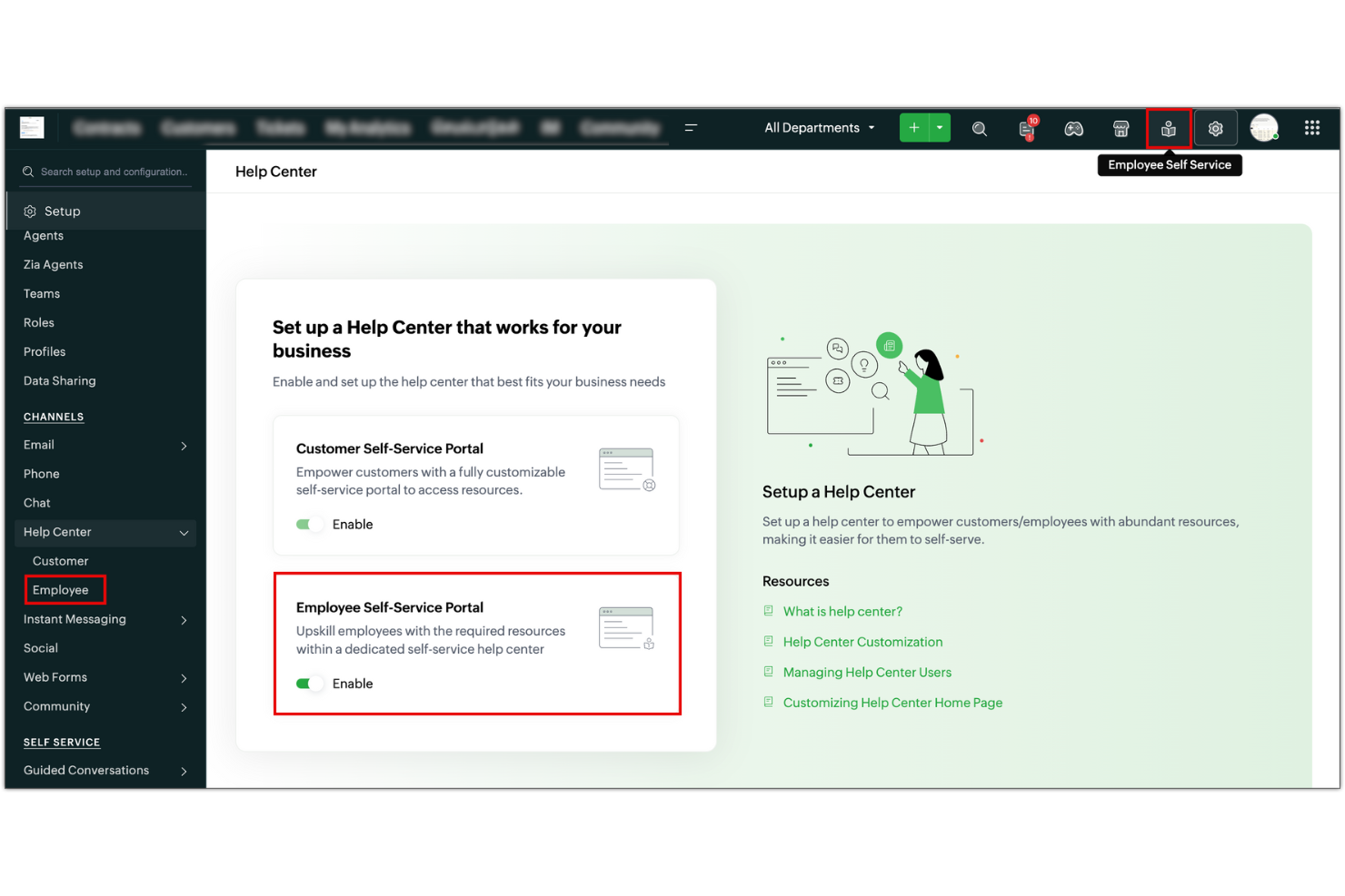  screenshot - Reseña de Zoho Desk: ventajas, desventajas, características y precios