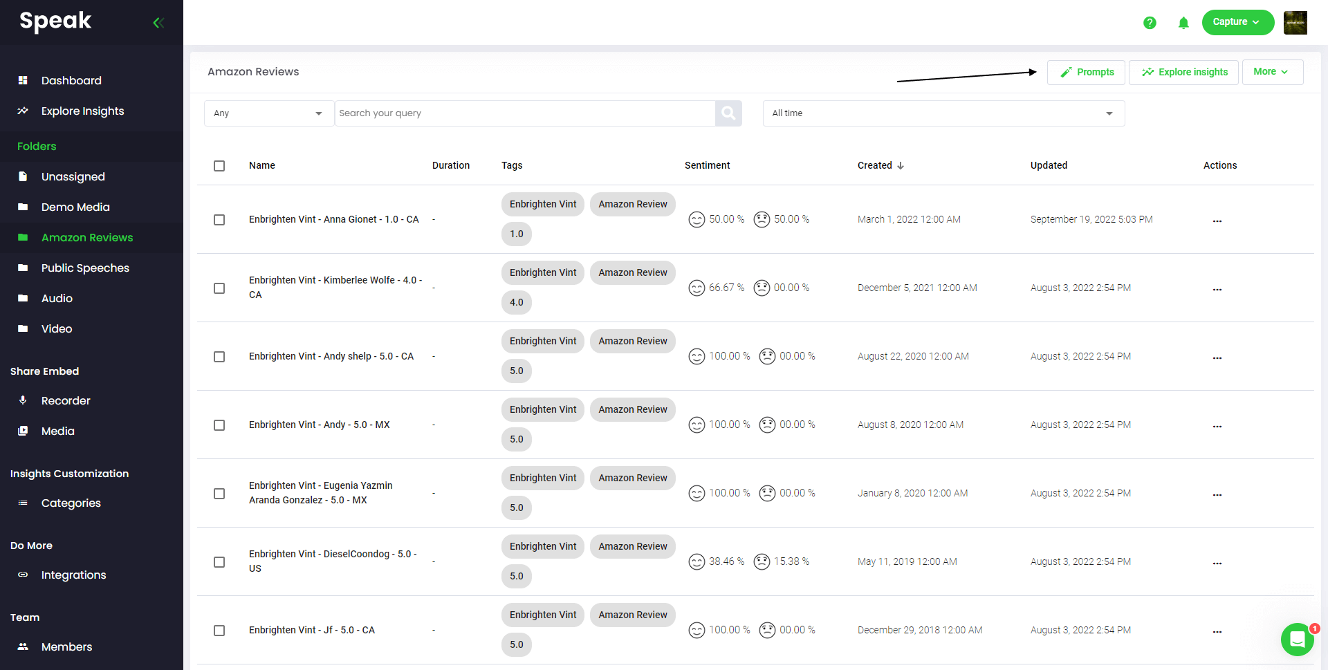  screenshot - Speak AI Review: Pros, Cons, Features, and Pricing