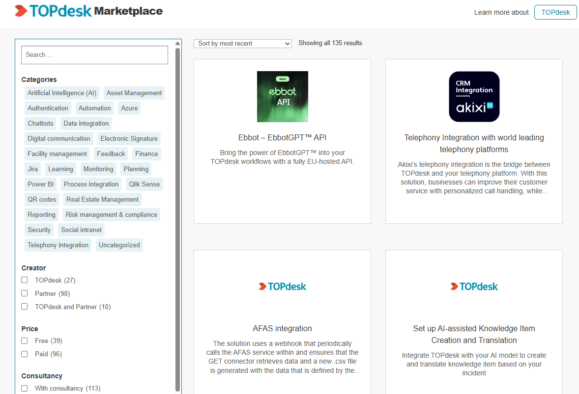  screenshot - TOPdesk-recension: Fördelar, nackdelar, funktioner och prissättning