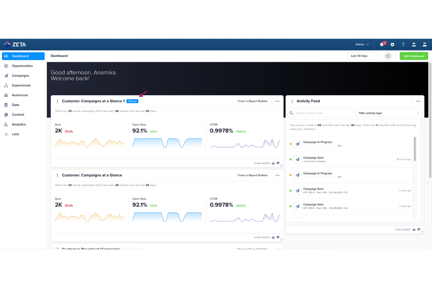  screenshot - Avis sur Zeta Global : avantages, inconvénients, fonctionnalités et tarifs