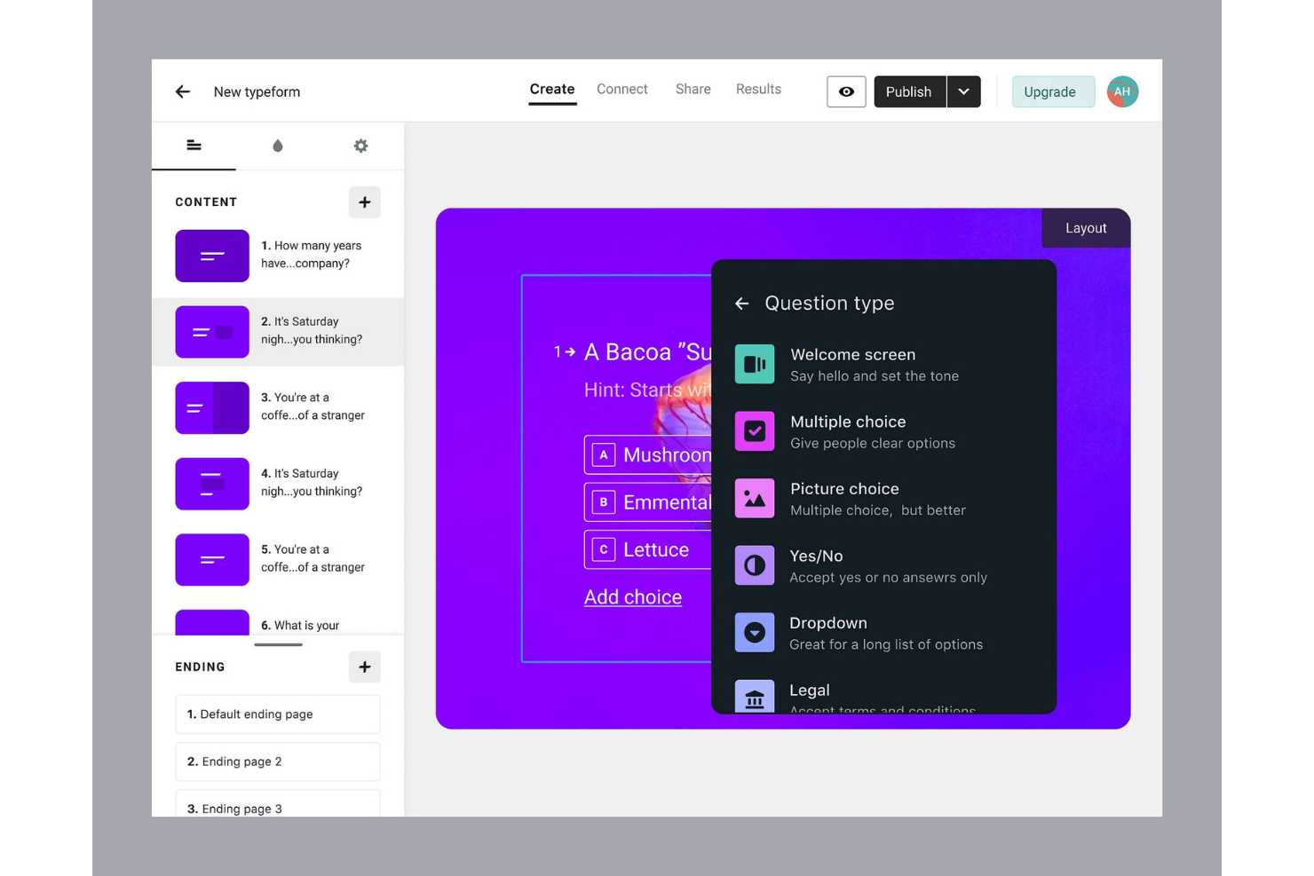  screenshot - Recensione di Typeform: vantaggi, svantaggi, funzionalità e prezzi