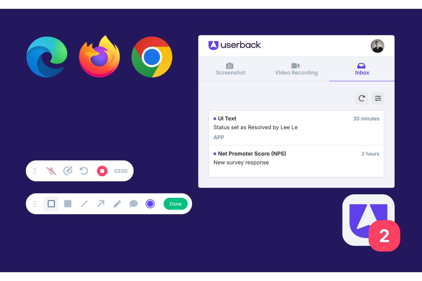 screenshot - Userback-Bewertung: Vor- und Nachteile, Funktionen und Preise