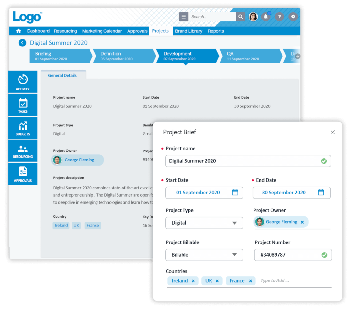Screendragon screenshot - 10 meilleurs logiciels de gestion de projets marketing pour 2026