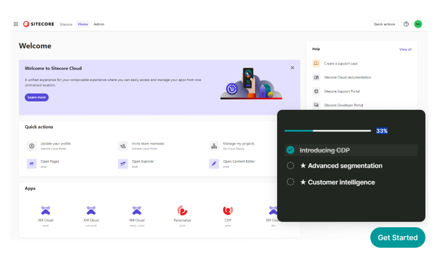 Sitecore CDP screenshot - Die 10 besten Kundendatenplattformen in Melbourne im Test 2026
