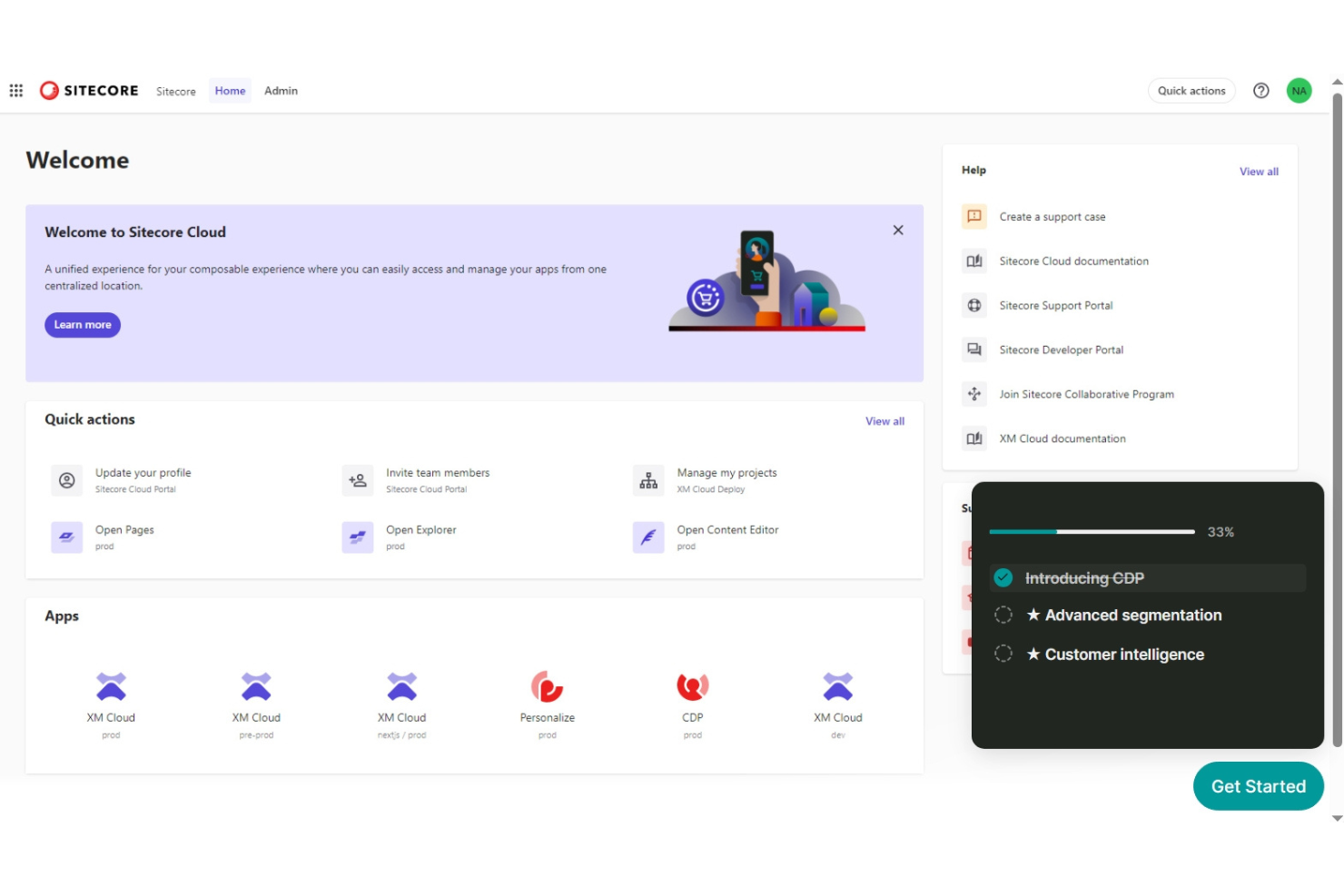 Sitecore CDP screenshot - 10 meilleures plateformes de données clients en Inde évaluées en 2026