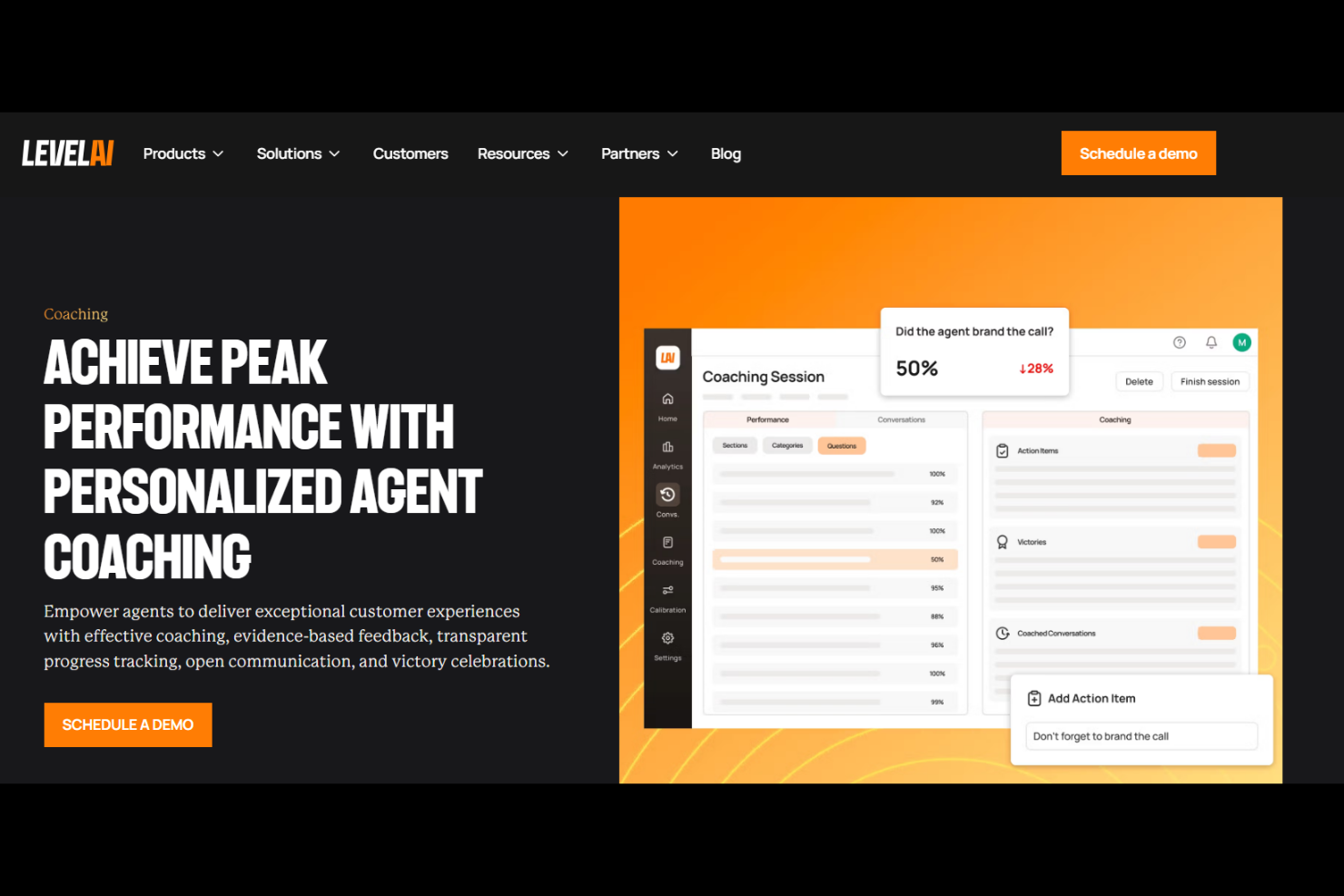 Level AI screenshot - Die 10 besten Softwarelösungen für Callcenter-Coaching im Test 2026