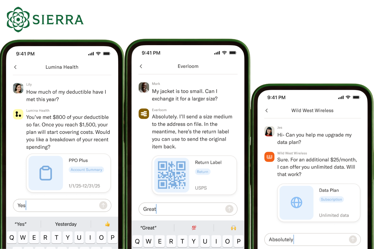 Sierra screenshot - 10 meilleurs agents d’appels IA évalués en 2026