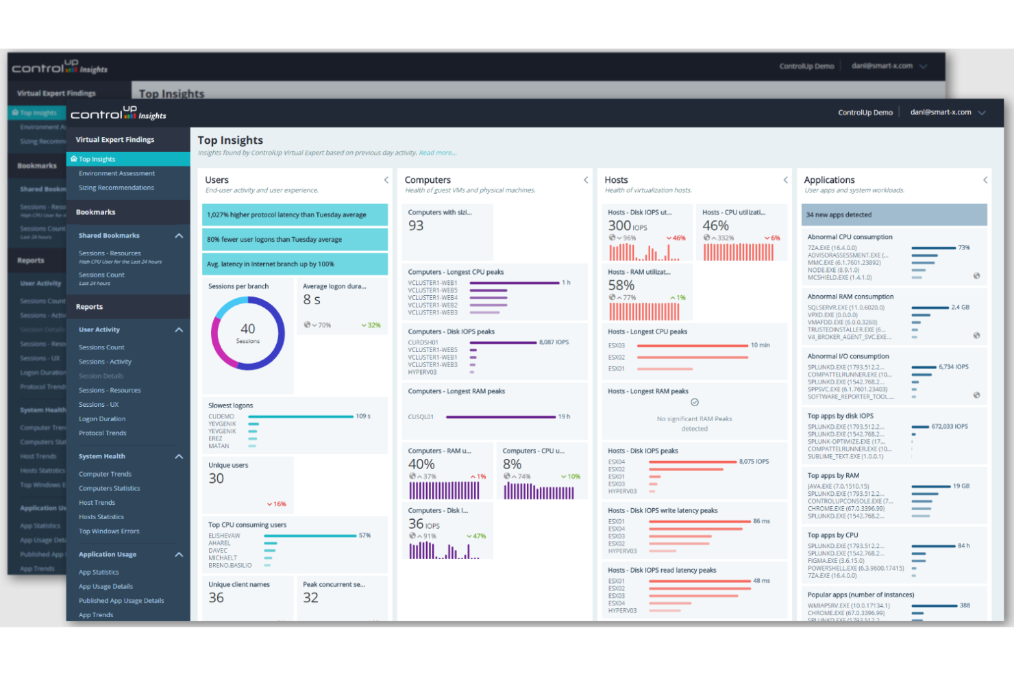 ControlUp screenshot - 10 Meilleurs Outils de Surveillance de l’Expérience Numérique pour 2026