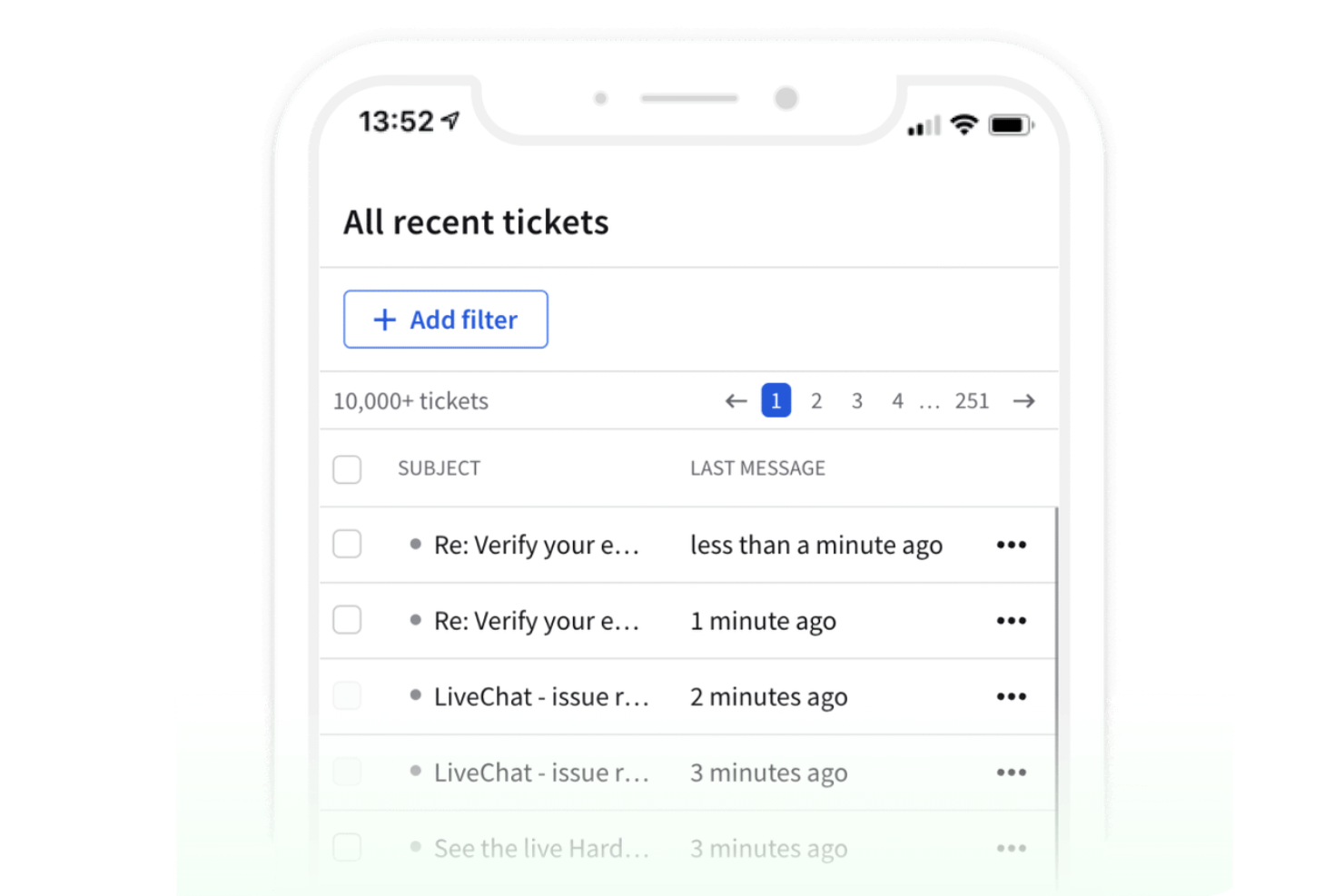 HelpDesk screenshot - Les 10 meilleurs logiciels de service d’assistance mobile évalués en 2026