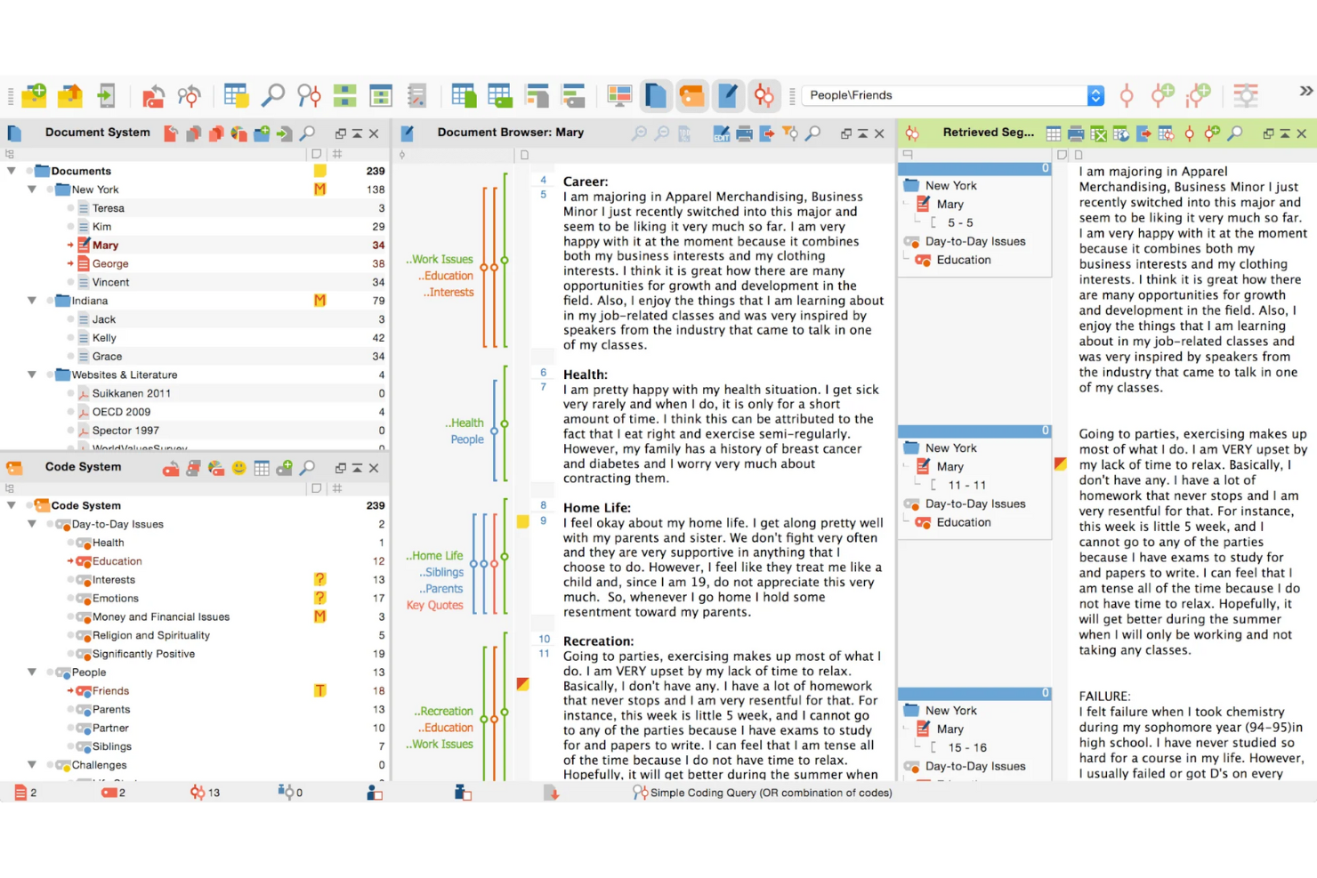 MAXQDA screenshot - 10 meilleurs logiciels d’analyse d’enquêtes de 2026 : comparatif