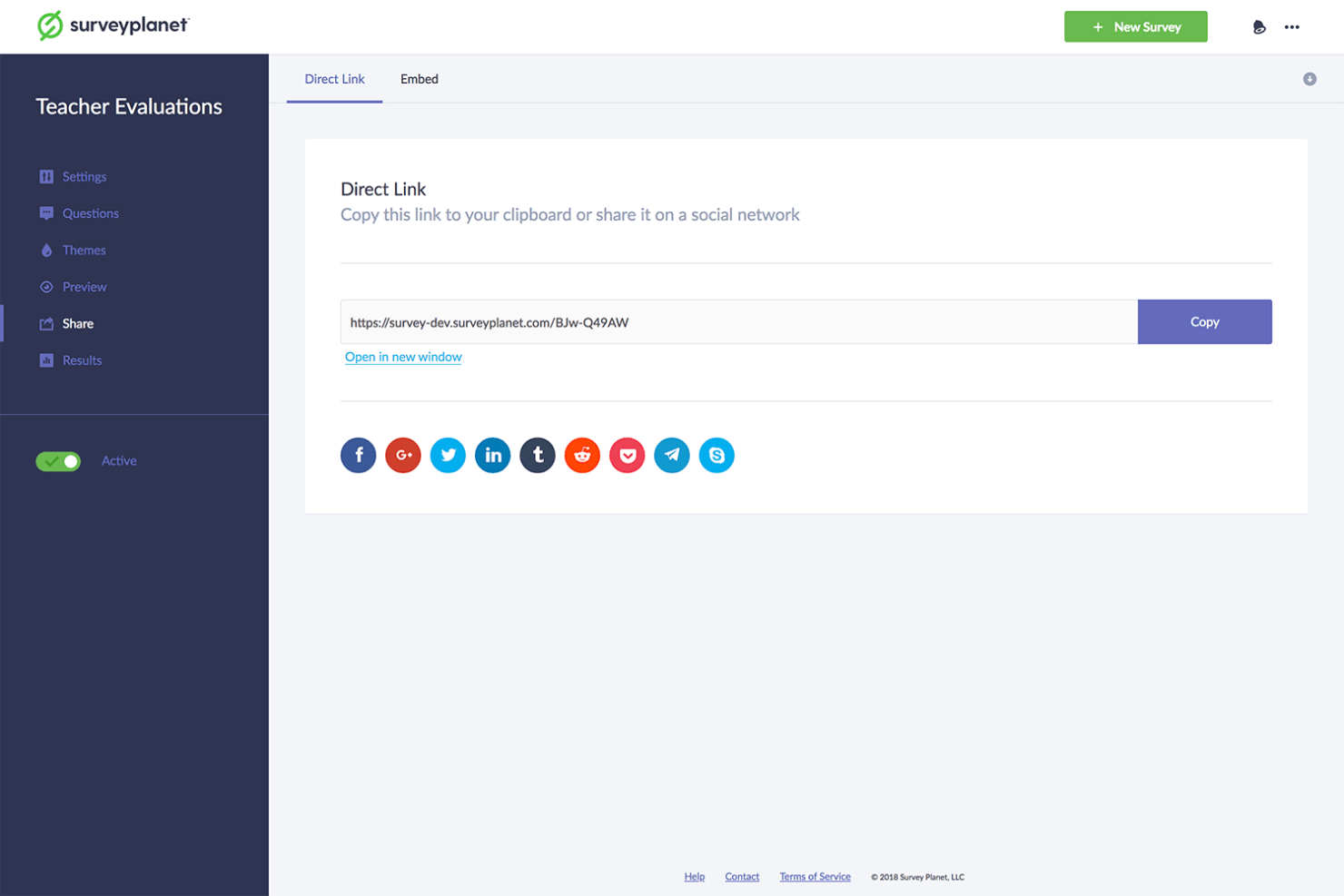 SurveyPlanet screenshot - 10 beste kostenlose Umfragetools des Jahres 2026 zum Sammeln von Feedback
