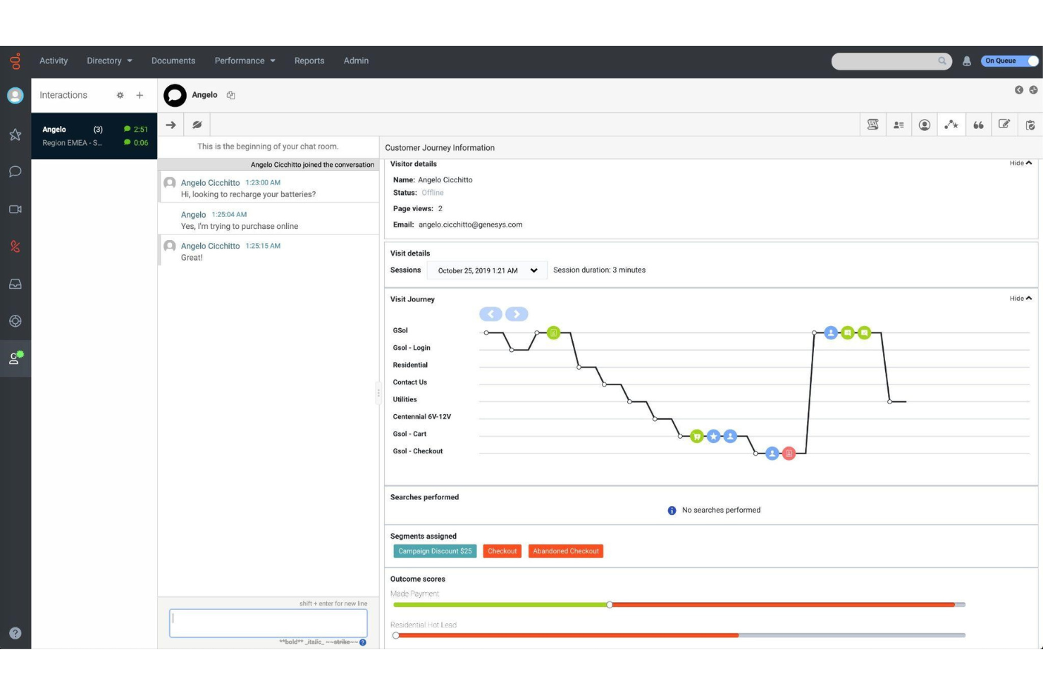 Genesys Cloud CX screenshot - 10 meilleurs logiciels de file d’attente d’appels de 2026