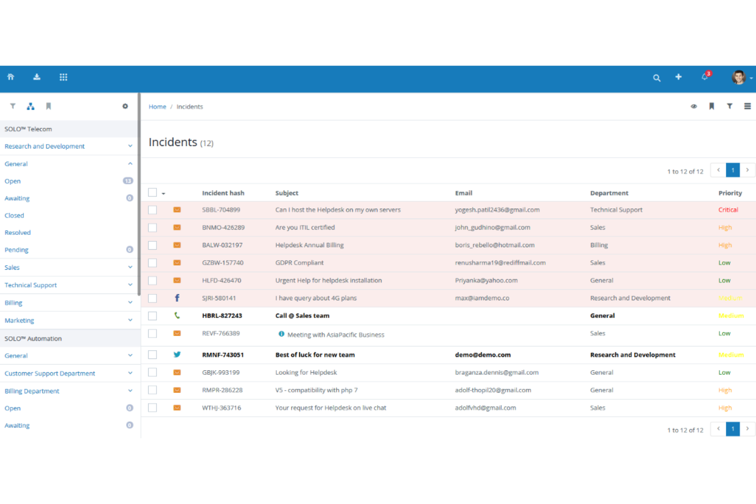 Vision Helpdesk screenshot - Die 10 besten internen Helpdesk-Softwares des Jahres 2026