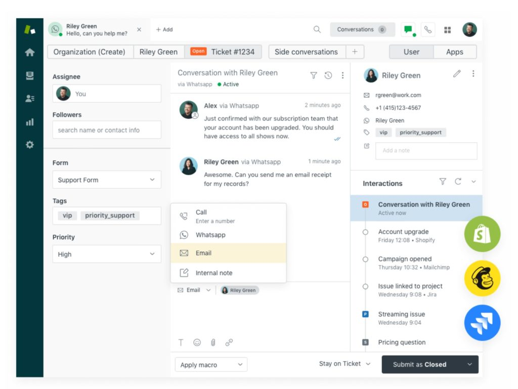 Zendesk screenshot - Die 10 besten cloudbasierten Helpdesk-Softwares im Test für 2026