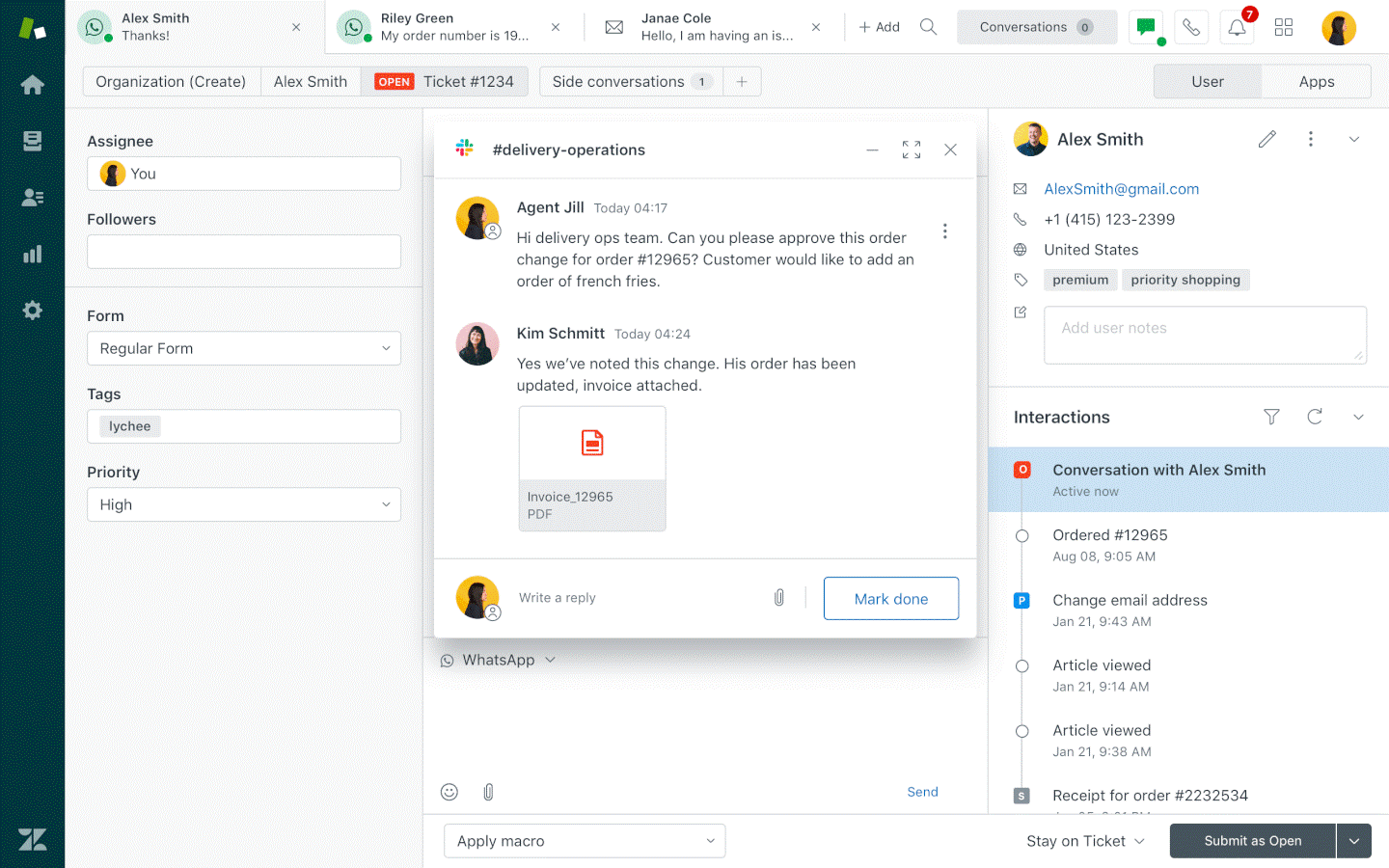 Zendesk screenshot - 10 beste Helpdesk-Software für kleine Unternehmen im Jahr 2026